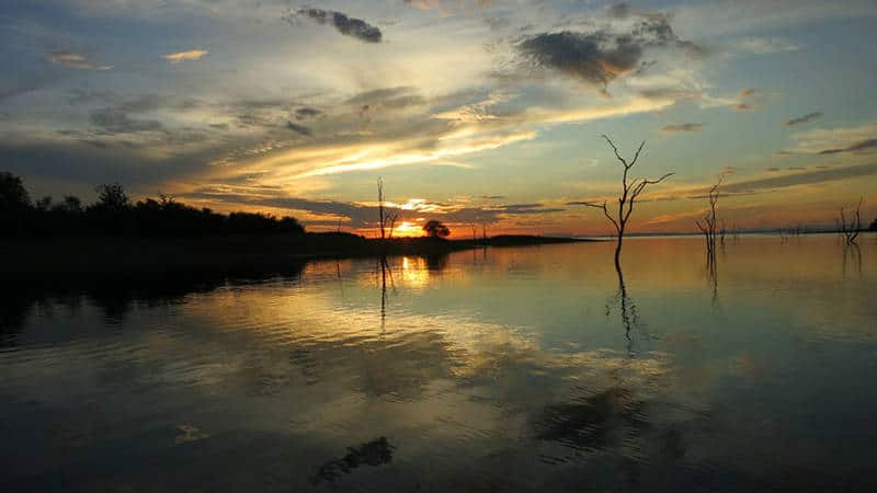 matusadona national park sunset