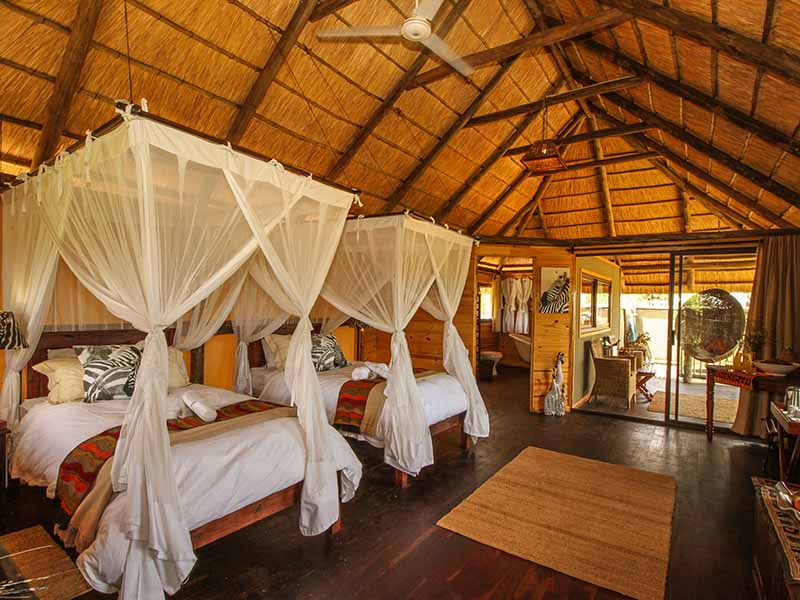 nehimba safari lodge twin room