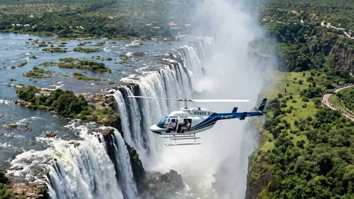 Helicopter Flight Victoria Falls