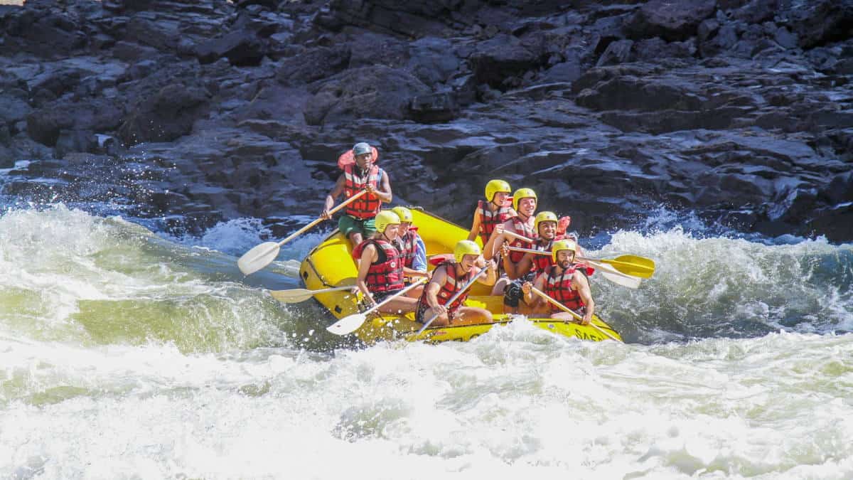 white water rafting zambezi river